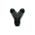 thumbnail image 2 of Vibrant -16AN x -16AN x 16AN Y-Adapter Fitting - Aluminum Black, 2 of 2