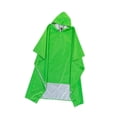 thumbnail image 2 of Milaget Poncho de Pluie à Capuche Imperméable Léger pour Voyage Randonnée Activités Extérieures Vert Vif, 2 of 9