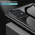 thumbnail image 3 of Dteck For Samsung Galaxy A71 4G (6.7-inch) Shockproof Luxury Tempered Glass Back Soft TPU Border Bumper Phone Case Slim Cover (without Screen Protector),Black, 3 of 5