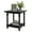Black, variant on DEXTRUS Square End Table with Storage Shelves, Classic Side Table for Living Room, Black
