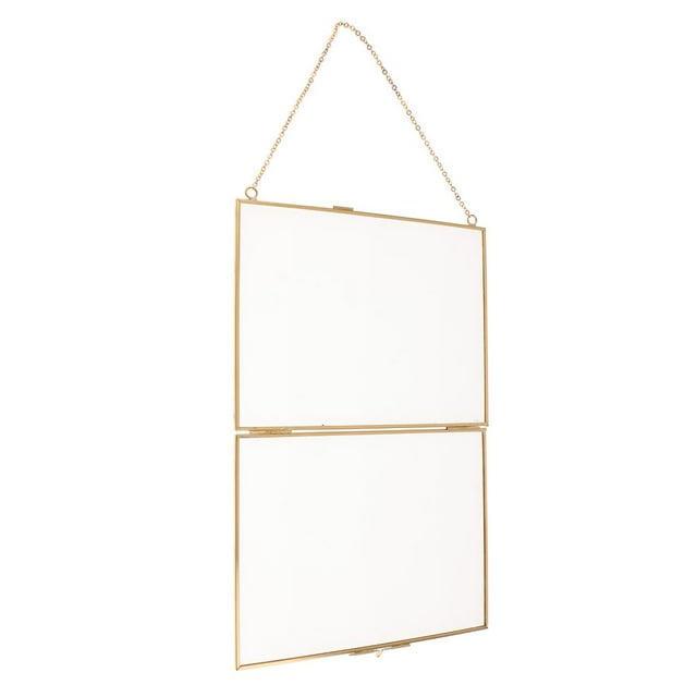 Marco de fotos colgante de doble cara para exhibición de muestras de hojas y flores secas Un 20x15cm