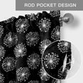 thumbnail image 6 of Black White Dandelion Farmhouse Short Window Curtain Valances, Farmhouse Botanical Blossom Rod Pocket Kitchen Valances for Living Room Bedroom Bathroom Cafe 54" x 18", 6 of 8