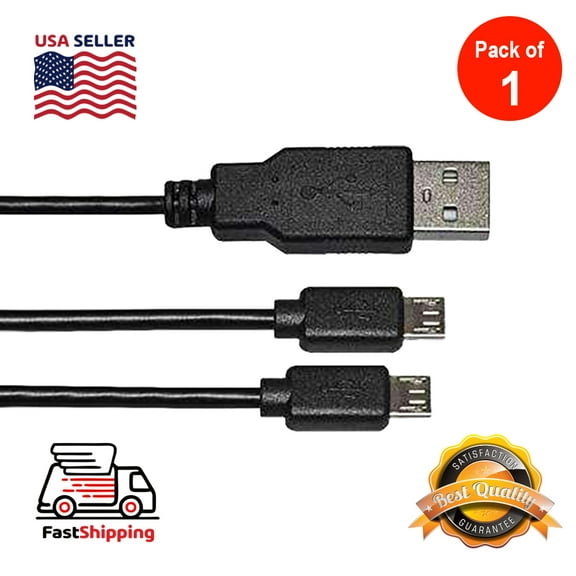 USB to Dual Micro USB Y Splitter Cable (pack of 1) - 16 Inch
