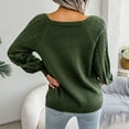 thumbnail image 3 of Vedolay Sweaters for Women Trendy Oversized Sweaters for Women Crewneck Long Sleeve Knit Pullover Sweater,Army Green M, 3 of 5