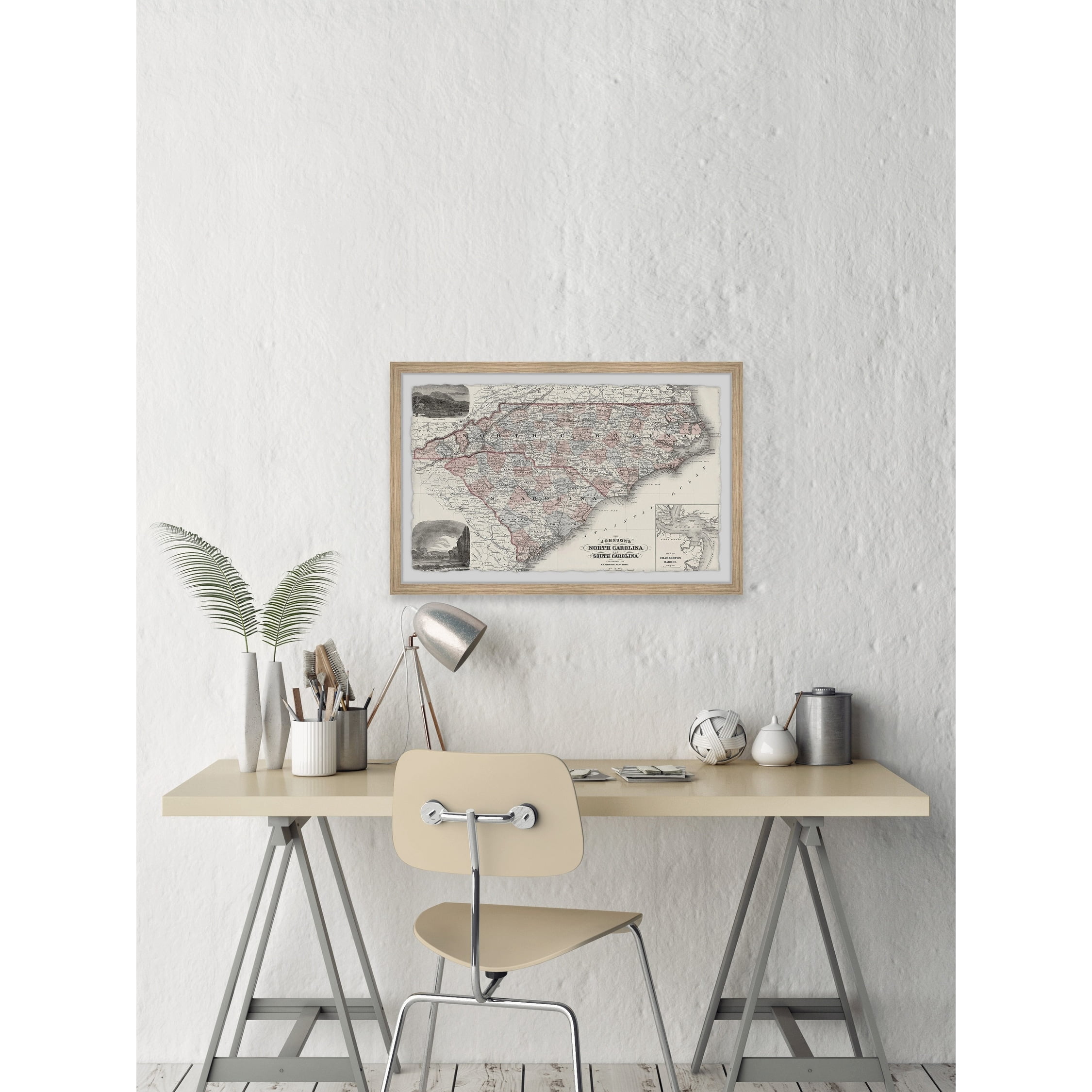 Marmont Hill Top of North Carolina Framed Wall Art