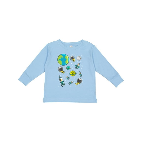 Inktastic Space Rocket Future Astronaut Boys or Girls Long Sleeve Toddler T-Shirt