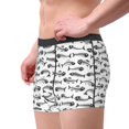 thumbnail image 5 of Salouo Fish Bones Print Men's Boxer Briefs,Breathable Underwear Elastic Waistband Briefs for Men -Large, 5 of 8