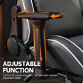 thumbnail image 3 of Ergonomic Gaming Chairs for Adults 400lb Big and Tall, Comfortable Computer Chair for Heavy People, Adjustable Lumbar Desk Office Chair with Footrest, Video Game Chairs （Gray）, 3 of 7