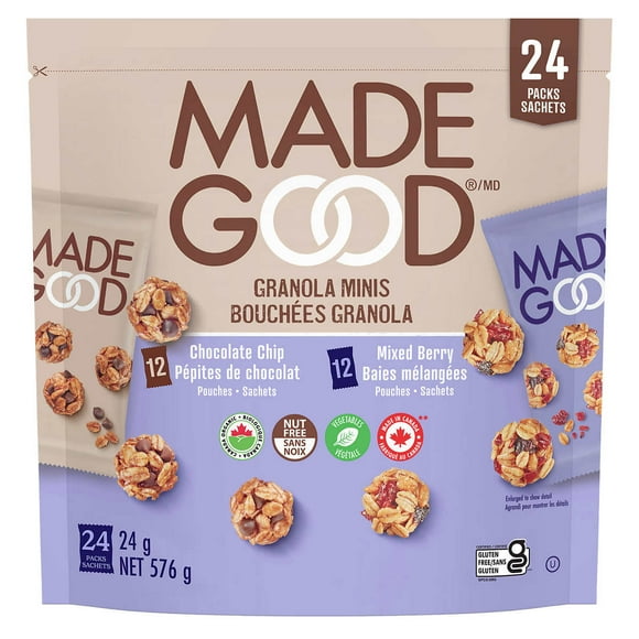 MadeGood Granola Minis, Sans OGM, Vegan 24 24 g