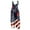 Navy, variant on DDAPJ pyju Women Linen Overalls 4th of July Patriotic Rompers USA Flag Print Wide Leg Jumpsuit with Pockets Todays Sales Blue M