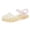 00-Gold230, variant on Hihipz Toddler Girls Jelly Sandals Hollow Out Buckle Soft Sole Breathable Casual Shoes Summer Beach Footwear