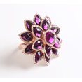 thumbnail image 3 of Rhinestone Crystal Flower Napkin Rings Wedding Holiday Table Decoration - Set of 4 (Purple Crystal Flower), 3 of 4