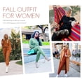 thumbnail image 4 of UVN Sweatsuit Sets for Women 2 Piece Lounge Set Loose Jogger Sets Fall Outfits Sets Solid Tracksuits with Pockets, 4 of 5