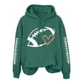 thumbnail image 2 of LIZUOJUN Football Sweatshirt for Women Oversized Hooded Pullover with Pockets Soft Cotton Blend Casual Game Day Outfits for Women Fall Winter L, 2 of 9