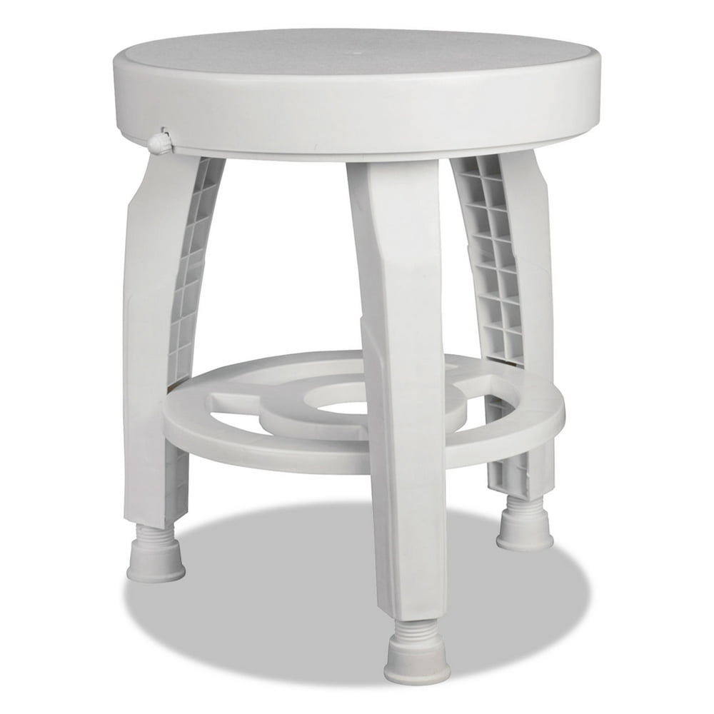 Rotating Bath Stool with BactiX Antimicrobial, 360 Swivel Shower Chair