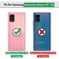 thumbnail image 3 of Samsung Galaxy A51 Case, with HD Screen Protector, Dual Guard Protection Series Case with Portable Magnetic Ring Stand for Samsung A51, Black, 3 of 8
