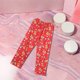 thumbnail image 4 of Anime Pajamas for Women Girls Cartoon Flannel Cat All Over Print Christmas Halloween Sleep Pajama Pants, 4 of 5