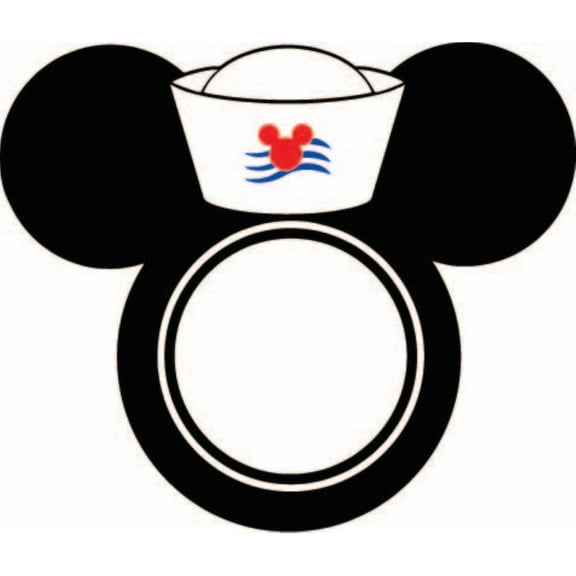 Sailor Cartoon Character Frame Decors Wall Sticker Art Design Decal for Girls Boys Kids Room Bedroom Nursery Kindergarten Home Decor Stickers Wall Art Vinyl Decoration (40x40 inch)