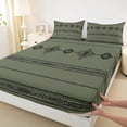 thumbnail image 3 of Castle Fairy Hippie Aztec Full Size Sheets,Bohemian Abstract Geometric Bed Sheets, 3 of 7
