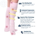 thumbnail image 3 of Doctor's Choice Over The Calf Women's Compression Socks, Large, Women's Shoe Size 10-13, 1 Pack, 3 of 11