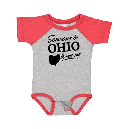 

Inktastic Someone in Ohio Loves Me Gift Baby Boy or Baby Girl Bodysuit