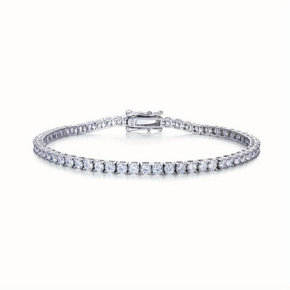 Elegant 0.5CT Moissanite Tennis Bracelet for Women Men - 925 Sterling Silver, Round Cut, Perfect Gift for Valentine's Day & Everyday Wear