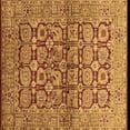 thumbnail image 1 of Ahgly Company Indoor Square Oriental Brown Industrial Area Rugs, 3' Square, 1 of 4