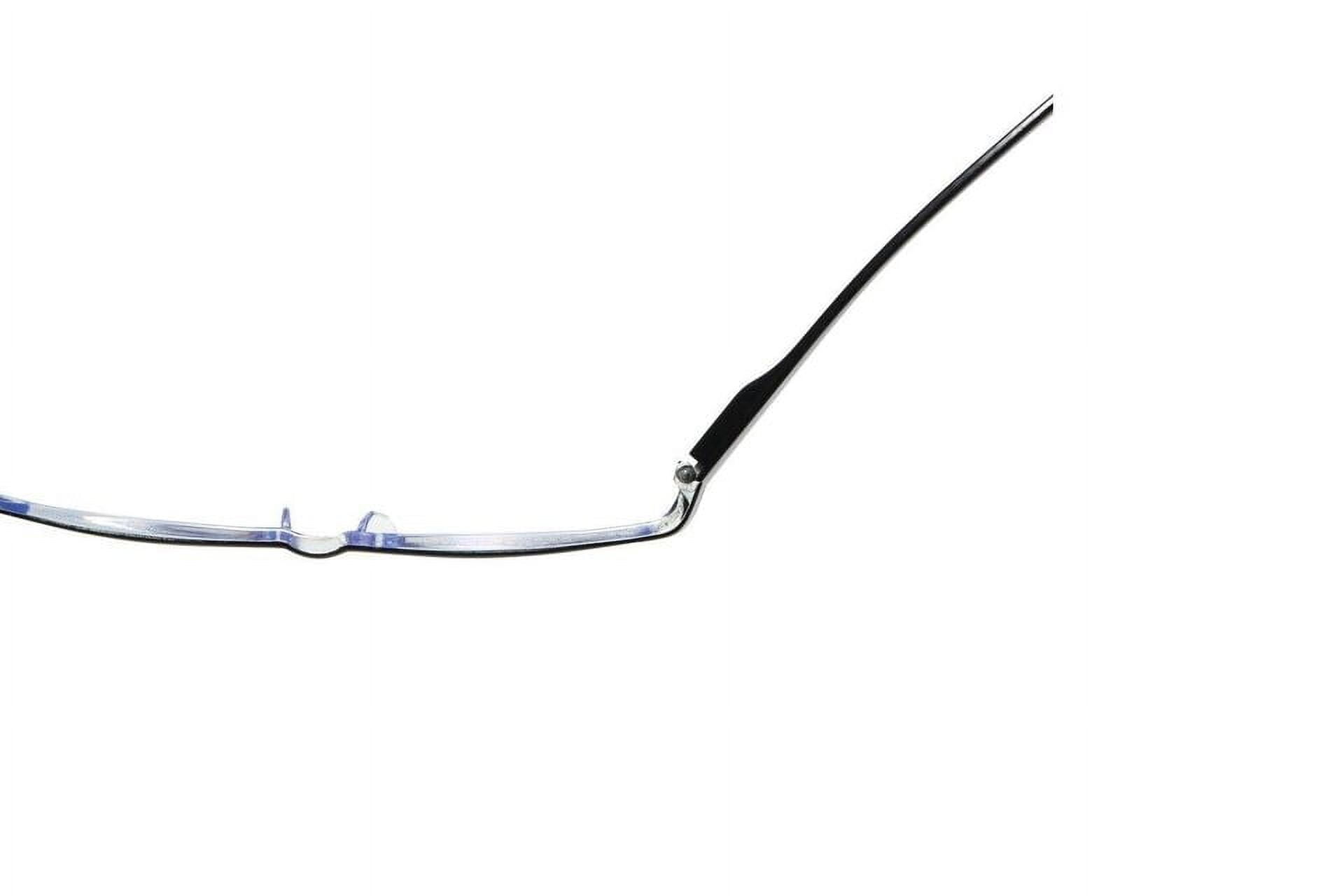 YIYOUZQT 10 Pack Spring Hinge Readers Computer Reading Glasses Blue Light Blocking, Fashion Rectangular Rimless Readers for Women Men Lightweight & Comfortable Anti Glare