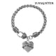 thumbnail image 2 of Corazón Bangle Charm Pulsera Rhinestone Maestro Mamá Ceystal Regalo Familia Cumpleaños Abuela Cadena Hija Pulseras, 2 of 5