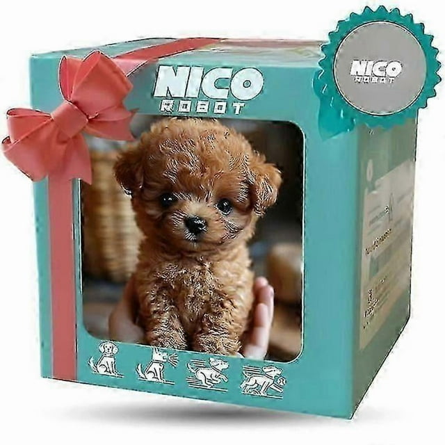 Nico Robot Dog, My Realistic Robot Puppy, Interactive Plush Toy That Acts Like A Real Puppy