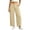 Khaki, variant on Womens Cargo Pants Women Capri Wide Leg Cigarette - Frayed Hem Work White XXL