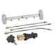 thumbnail image 1 of Limpiador de Chasis para Vehículos Limpiador de Bajo de Coche Herramienta de Lavado de Carrocería Accesorio con 3 Barras de Extensión Fabricado en Alu Llantas grises, 1 of 8