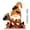 A, variant on Fall Halloween Wooden Pumpkin Decor 2D Flat Table Centerpiece With Ghost Ornaments Halloween Desk Shelf Mantel Decorations For Home Indoor