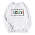 thumbnail image 5 of Tisuna Kids Girls Long Sleeve Sweatshirts Soft Crewneck Letter Print Tops Toddler Daily Wear Fall Outfits Size 2-3 Years White, 5 of 5