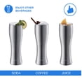 thumbnail image 3 of LocknLock - Vaso de cerveza de acero inoxidable con aislamiento de doble pared, 560 ml, color plateado, 3 of 7