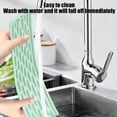 thumbnail image 4 of Silicone Drainage Mat,13.78x3.6 Inch Narrow Non-slip Drainage Pad for Bathroom & Kitchen Counter | Cutting Board Shock Absorb Liner | Tableware Water Drying Mat for Sink,Green, 4 of 7