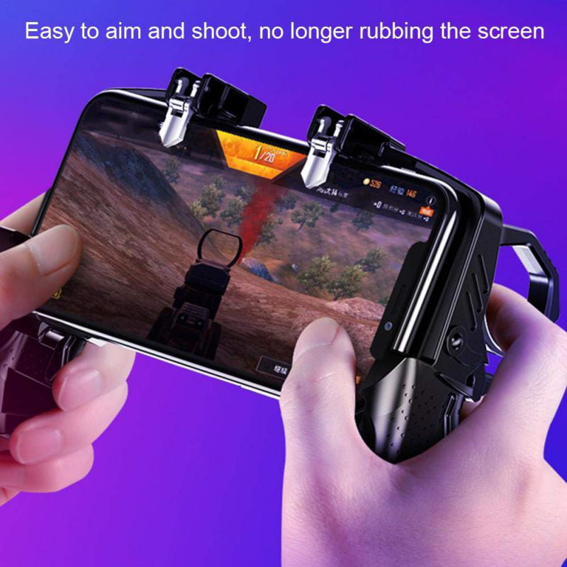 GOFOYO K21 Mobile Game Controller for PUBG,aim Trigger Fire Buttons L1R1 Shooter Sensitive Joystick,Gamepad for 4-6.5 iOS & Android Phone 