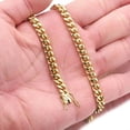 thumbnail image 2 of 7" - 40" 316L Stainless Steel Cuban Miami Chains Necklaces Heavy Gold Color Link for Men Hip Hop Rock Jewelry, 2 of 6