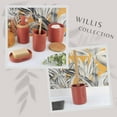 thumbnail image 5 of Terracotta Trash Can with Bamboo Lid and Pedal, 2.5L Capacity, 5 of 7