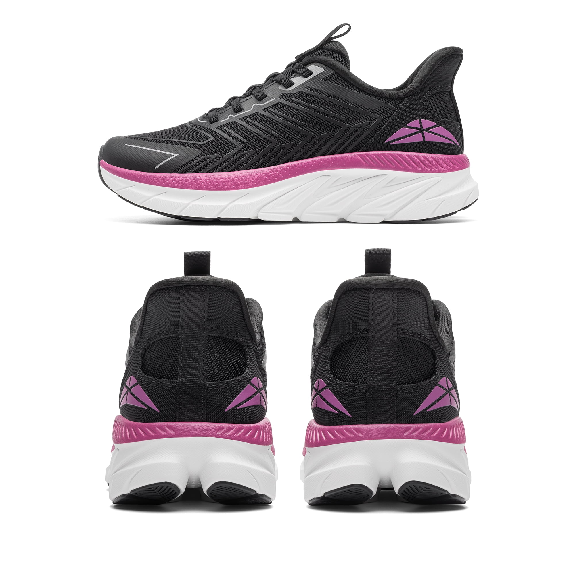 ALLSWIFIT Women’s Slip-On Walking & Running Shoes – Comfortable, Breathable, Non-Slip Tennis Sneakers for Gym, Workout, Cross-Training, and Casual Wear