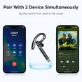 thumbnail image 6 of Bluetooth Headset, V5.3 Wireless Earpiece Bass Stereo, Built-in Microphone, 48H Talk Time, 5 Days Standby Time, Wireless Headset with Mic for Work Business Office Trucker, 6 of 8