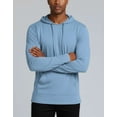 thumbnail image 3 of Real Essentials 3 Pack: Men's Cotton Lightweight Casual Pullover Drawstring Hoodie With Pocket (Available In Big & Tall), 3 of 7