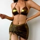 thumbnail image 1 of Traje de baño para mujer, moda, cómodo, bikini, traje de baño liso para mujer, bikinis, trajes de baño para mujer, conjuntos de bikini para mujer, trajes de baño bikini para mujer, 1 of 5