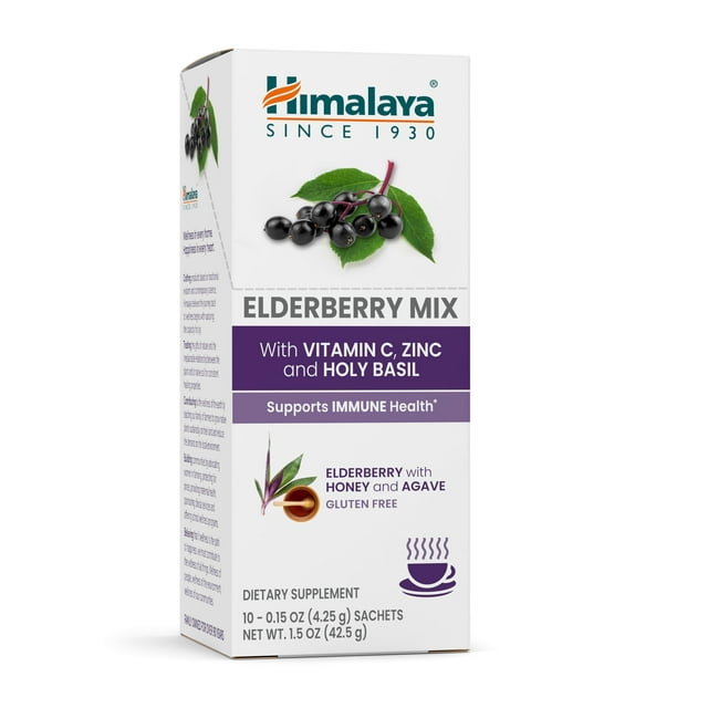 Suplemento de mezcla de saúco del Himalaya con zinc y vitamina C, 4,3 g