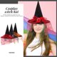 thumbnail image 4 of EeaseMX 3 piezas de sombrero de mago para fiesta de Halloween, sombrero de disfraz de bruja, sombreros de bruja para mujeres y niños, 4 of 8