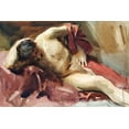 thumbnail image 2 of Sargent, John Singer 14x11 White Modern Wood Framed Museum Art Print Titled - Italian Model, 2 of 4