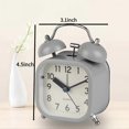 thumbnail image 4 of SAYTAY Alarm Clocks For Bedrooms, Cartoon Alarm Clock Square Alarm Clock , Student Children's Home Decoration Desktop Clock(Light Grey), 4 of 5