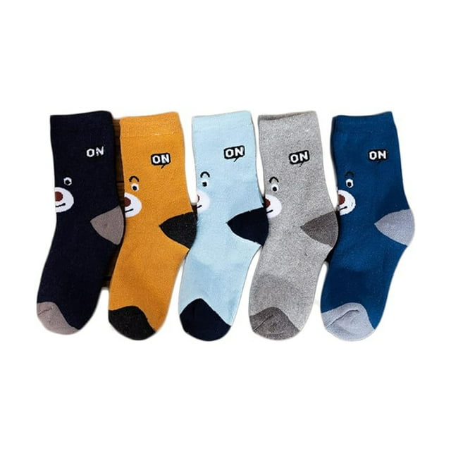 Calcetines de algodón Suaves y cómodos Minnieouse 5 pares para niños multicolor