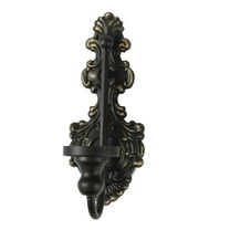AOQIANLAN Vintage Distressed Wall Candle Holder for Living Room Decor Cast Iron Taper Candle Sconce for Elegant Home Ambiance Black