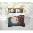 thumbnail image 1 of 3D Moon Night Red Floral Quilt Cover Set Bedding Set Pillowcases 73, 1 of 2